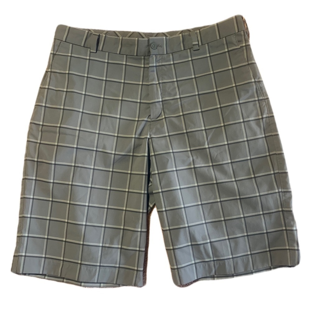 ⚡️Nike Golf Shorts Men’s Size 34 Gray Plaid Performance Dri-FIT